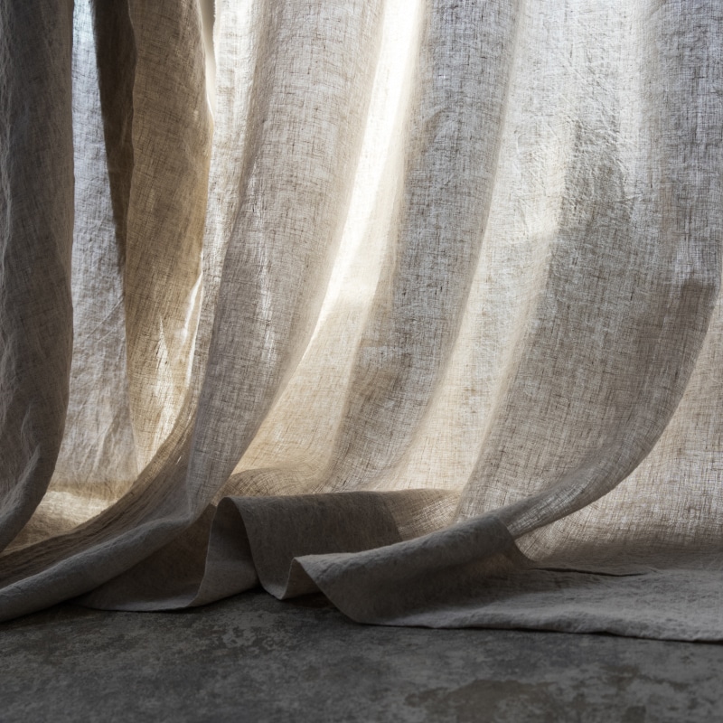 リノプルミエ 80番手 広幅 リネン 生地