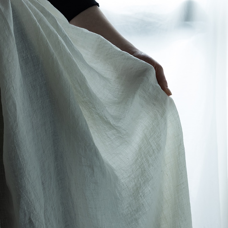 リノプルミエ 80番手 広幅 リネン 生地