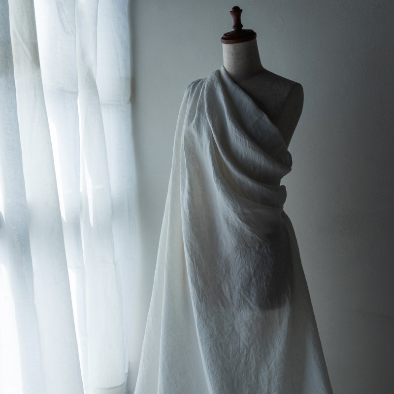 リノプルミエ 80番手 広幅 リネン 生地