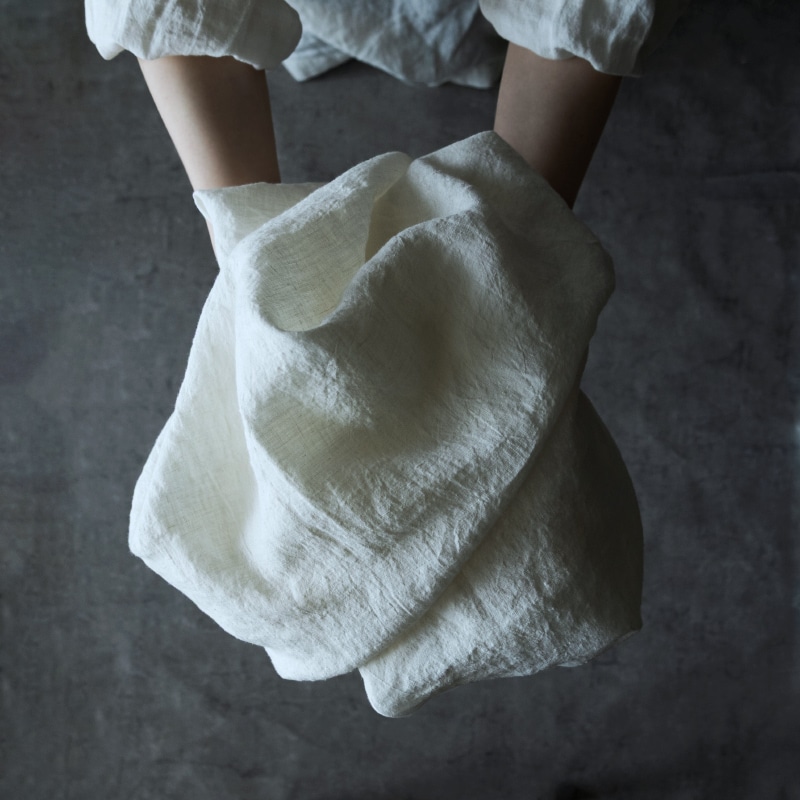 リノプルミエ 80番手 広幅 リネン 生地