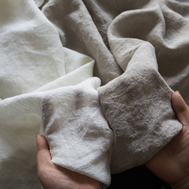 リノプルミエ 80番手 広幅 リネン 生地