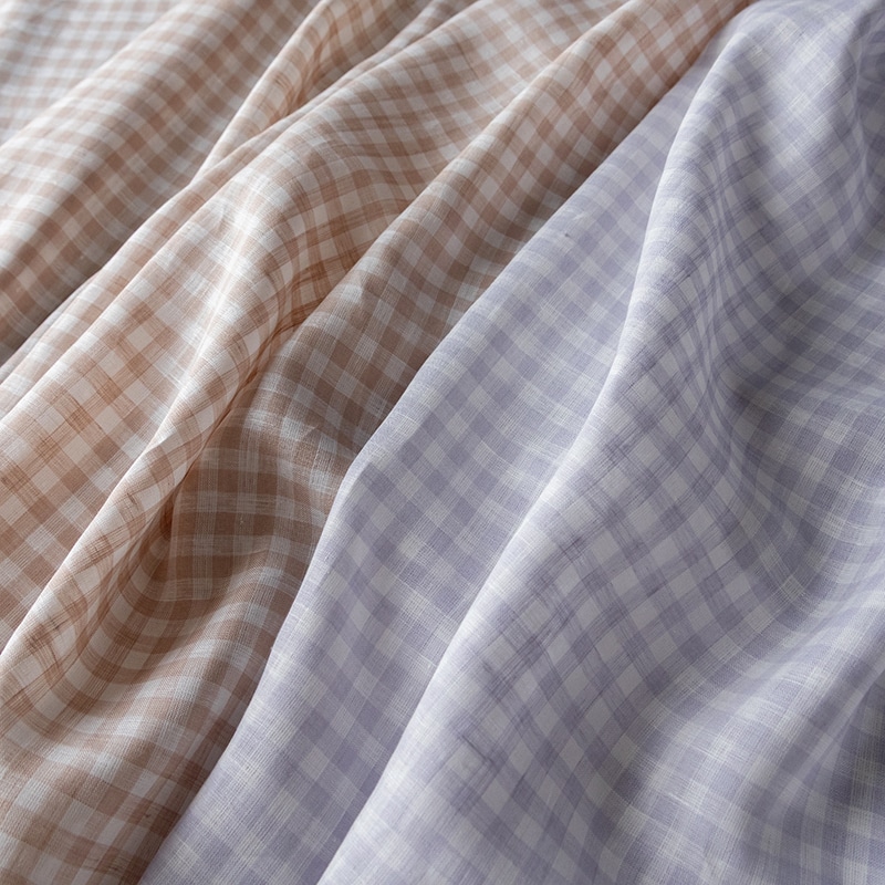 先染め リネン ギンガムチェック リネン生地 チェック柄 生地の森