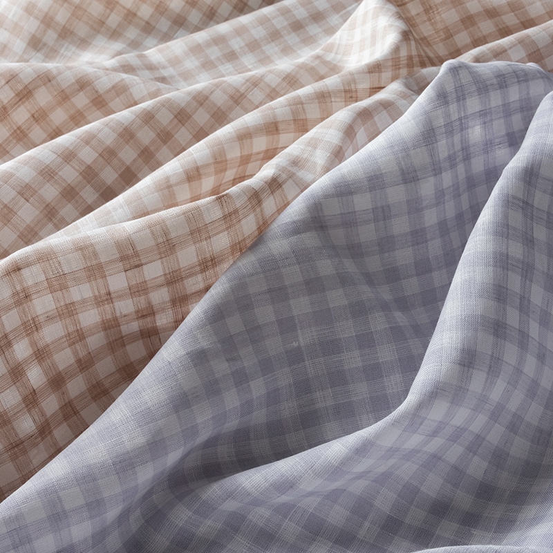 先染め リネン ギンガムチェック リネン生地 チェック柄 生地の森