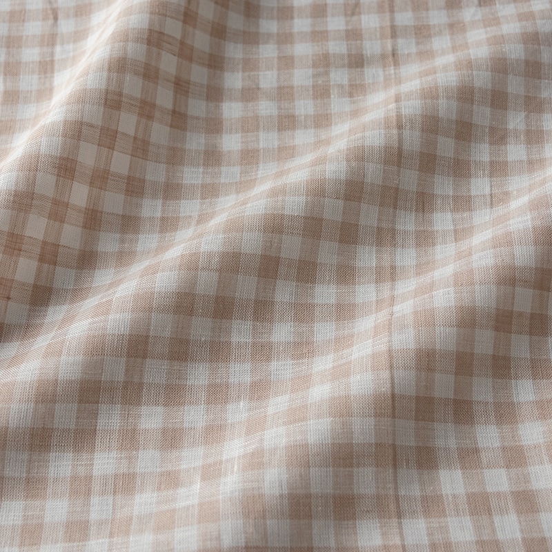 先染め リネン ギンガムチェック リネン生地 チェック柄 生地の森