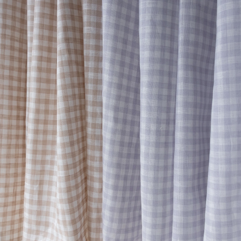 先染め リネン ギンガムチェック リネン生地 チェック柄 生地の森