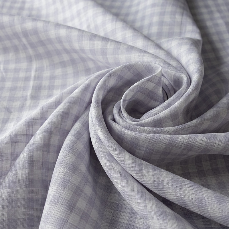 先染め リネン ギンガムチェック リネン生地 チェック柄 生地の森