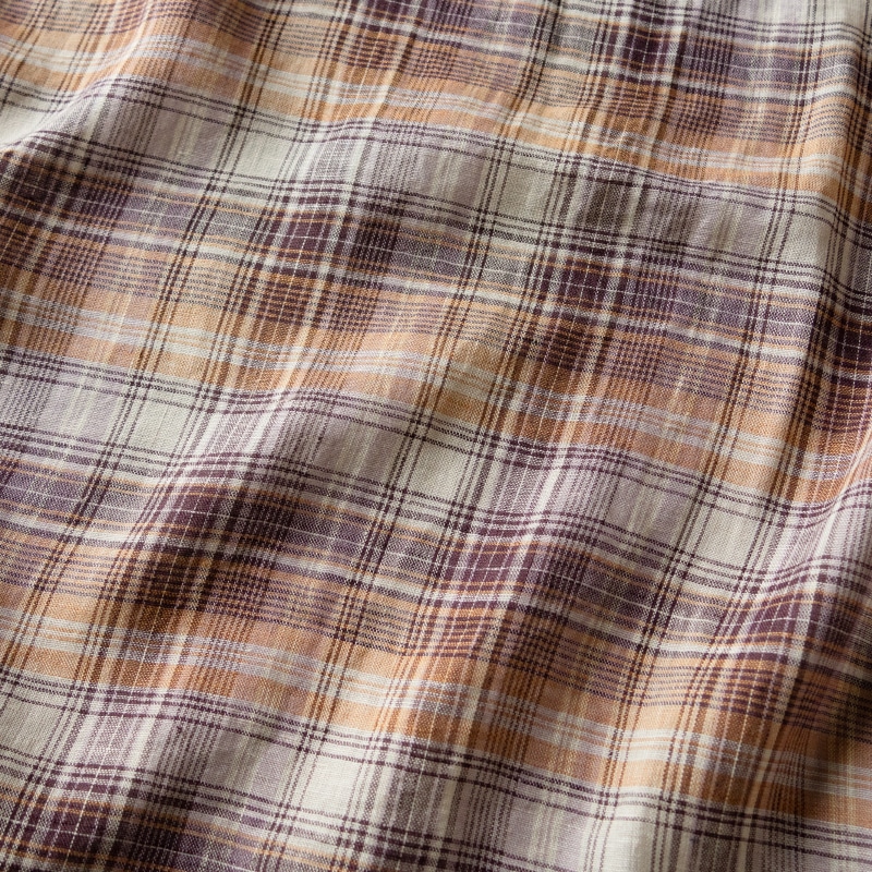 先染め 異番手 リネン マドラスチェック リネン生地 チェック柄 生地の森