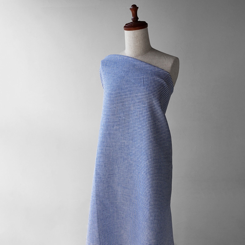 先染め リネン ギンガムチェック リネン生地 チェック柄 生地の森