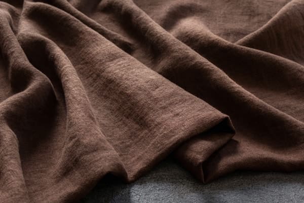 【訳あり セール 大特価 在庫限り】綾織りラミーリネン25番手 茶系(生地幅110cm×2m単位販売）