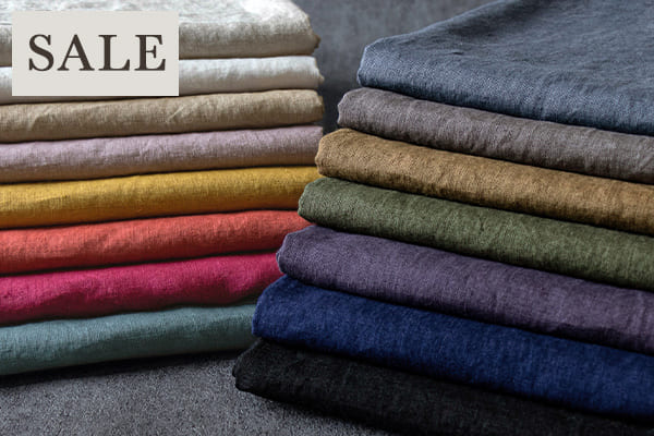 生地の森 サプライズタイムセール ベルギーリネン40番手リュードバックハーフ