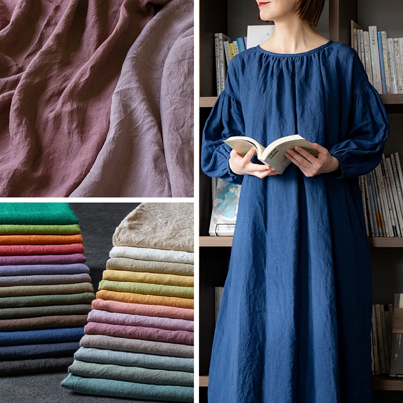 送料無料対象商品 洗いこまれたベルギーリネンローン60番手