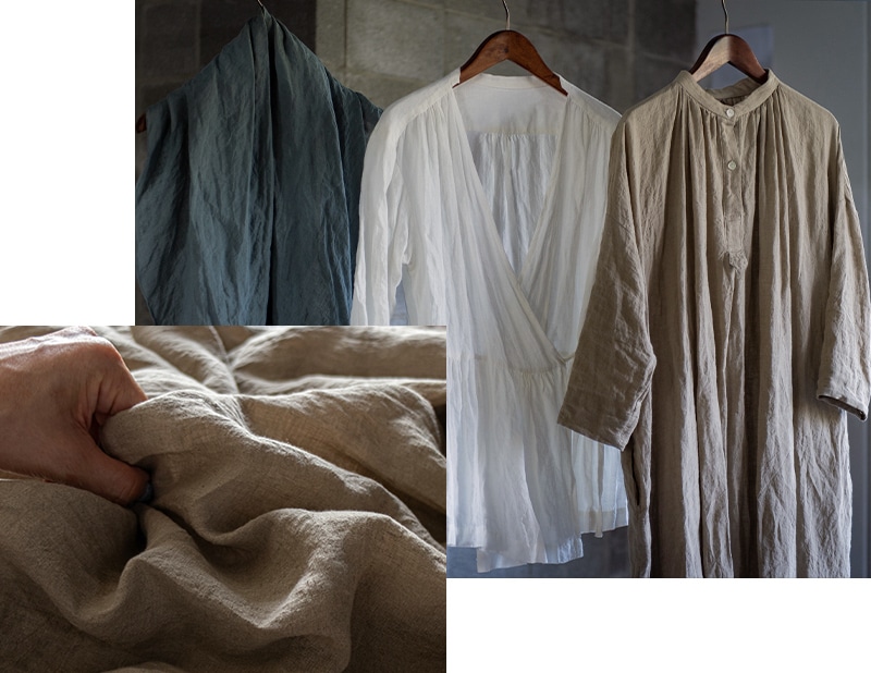 送料無料対象商品 洗いこまれたベルギーリネンローン60番手